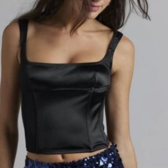 Out From Under Pillowtalk Satin Corset Top - Picture 1 of 9